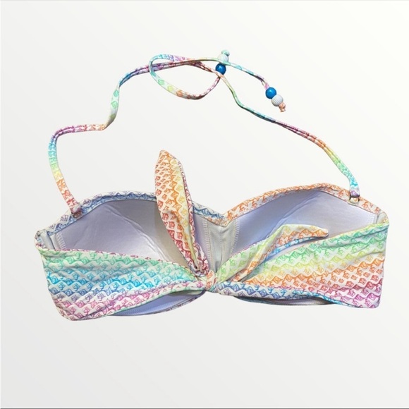 La Vie En Rose | XL Rainbow Twist Bikini Top (SC) - Picture 2 of 5